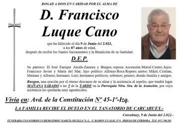 D. Francisco Luque Cano