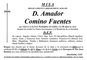 MISA DE D AMADOR COMINO FUENTES